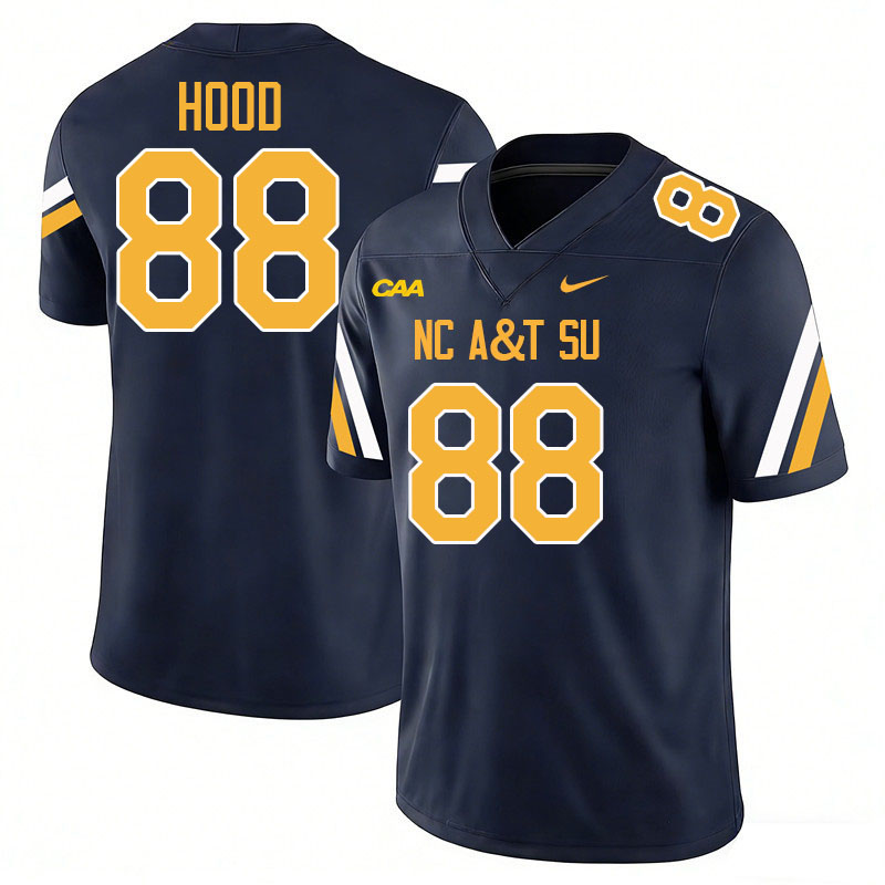 North Carolina A&T Aggies #88 Marquis Hood College Football Jerseys,Uniforms-Navy